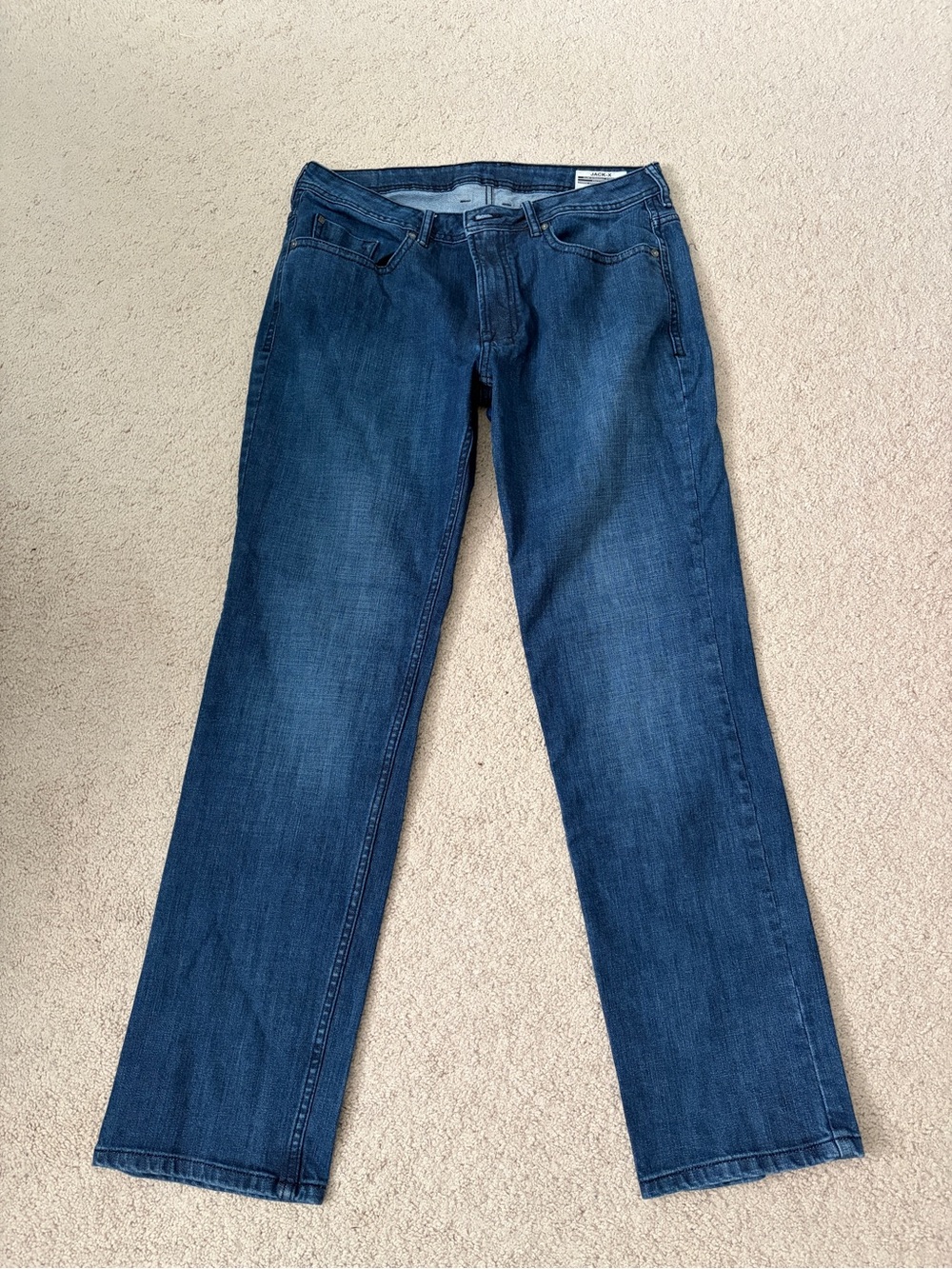 Buffalo David Bitton Men's Straight-Leg Jeans in Dark Blue